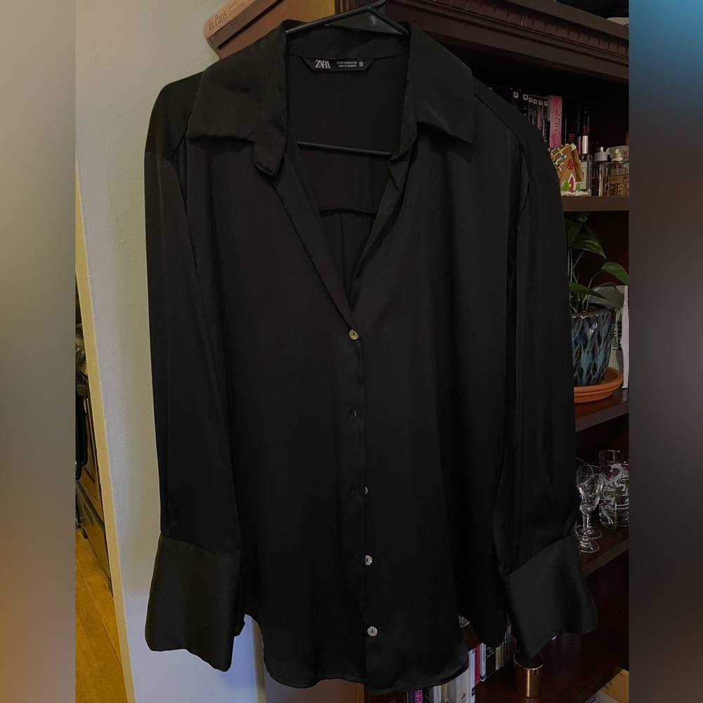 Zara Satin Effect Blouse